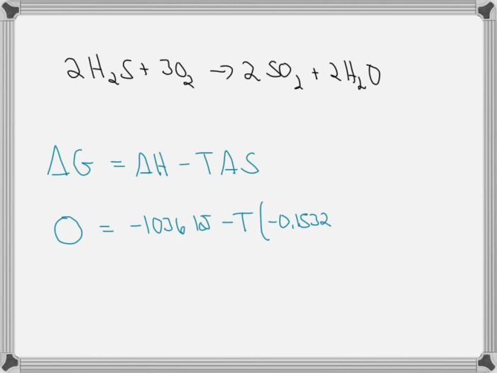 Above what temperature does the following reaction become nonspontaneous